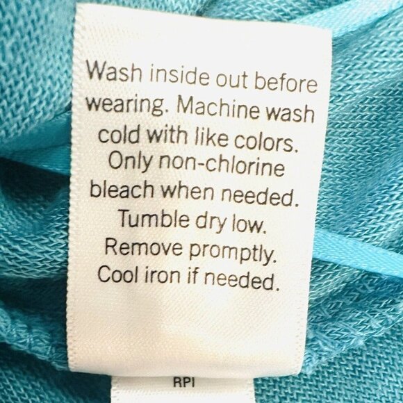 NWT SO Juniors Pullover Terry Cloth Smocked Peplum Turquoise Shirred Tank Large - Picture 12 of 12